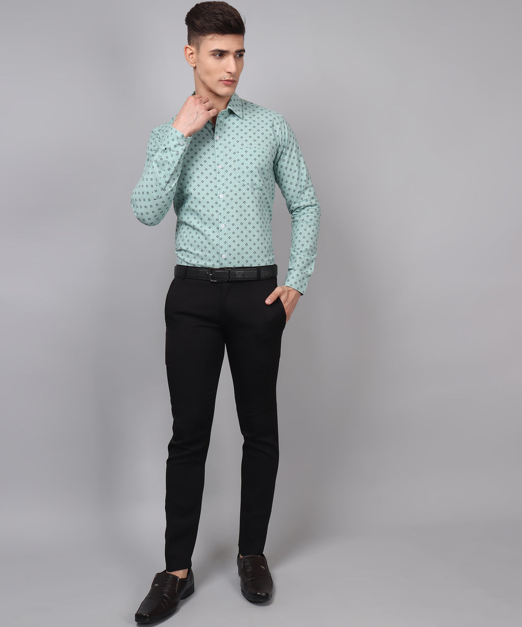 What is the thread count of the cotton shirt fabric?