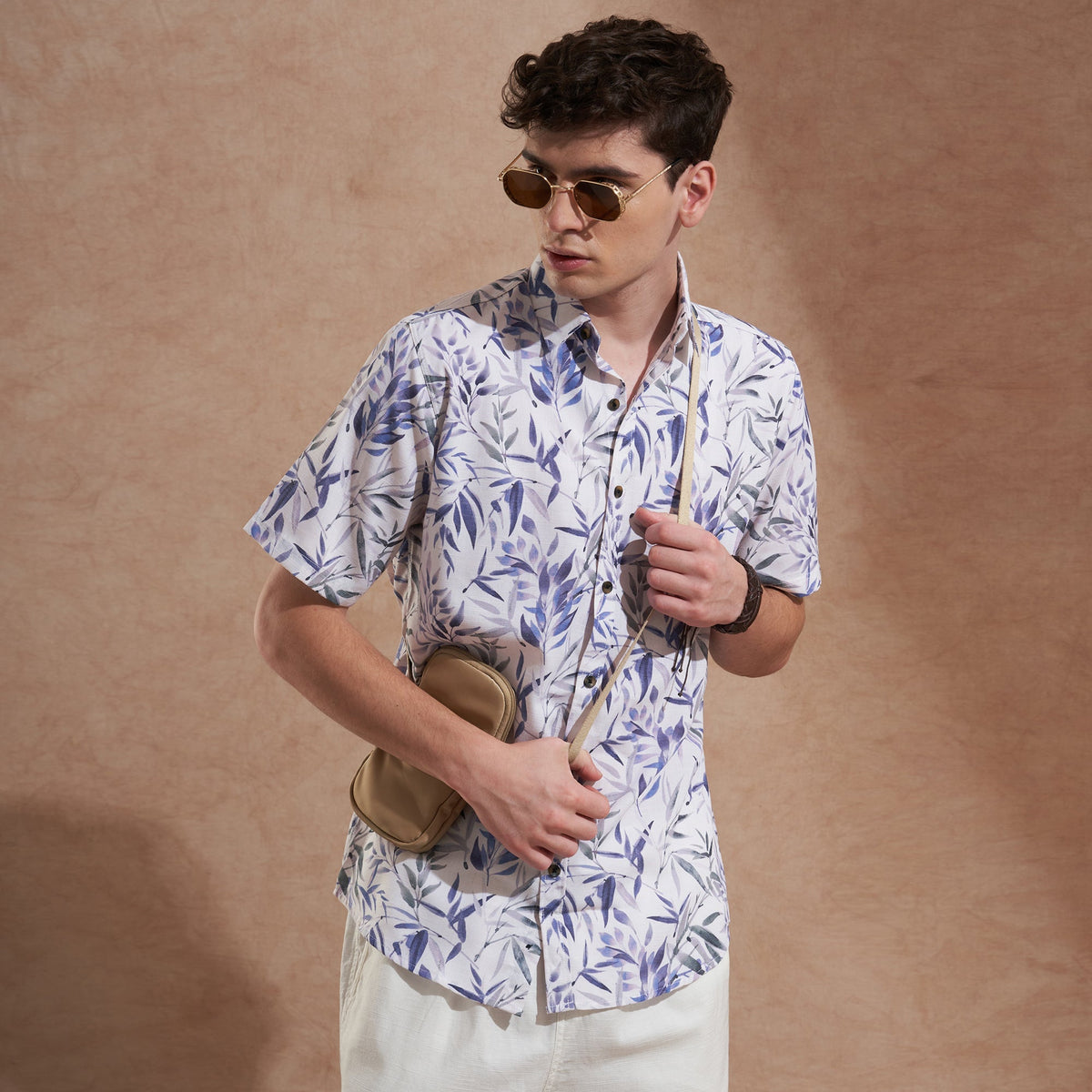 Printed shirt for men styled for casual weekend and party outfits