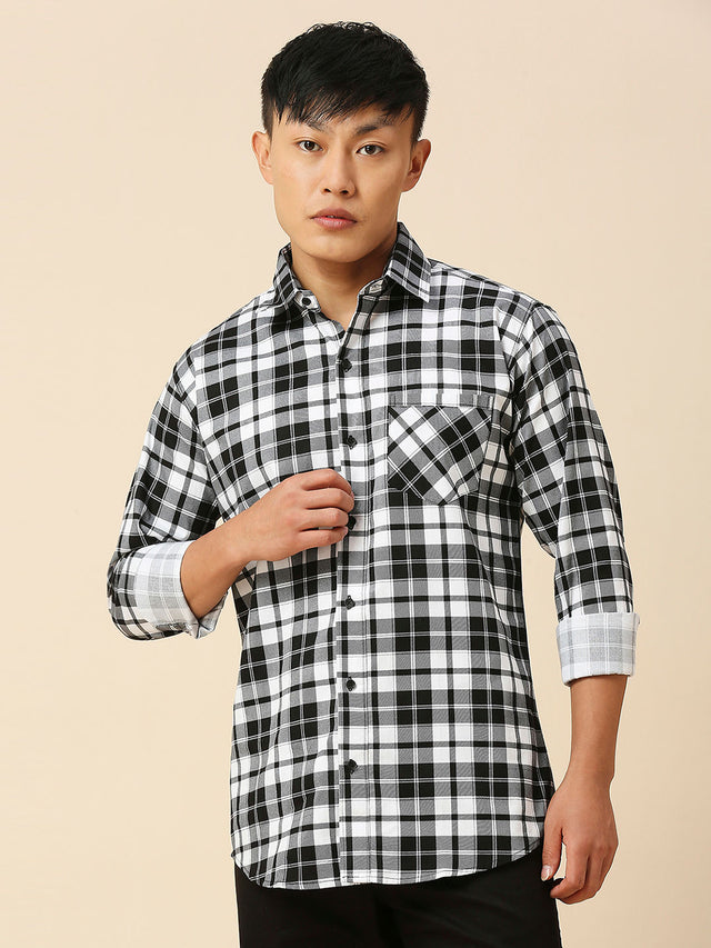 Smooth Checked Men's Shirt — TryBuy®