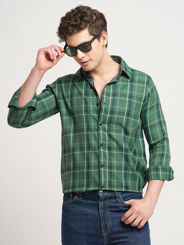 Alpha Checked Men's Shirt — TryBuy®