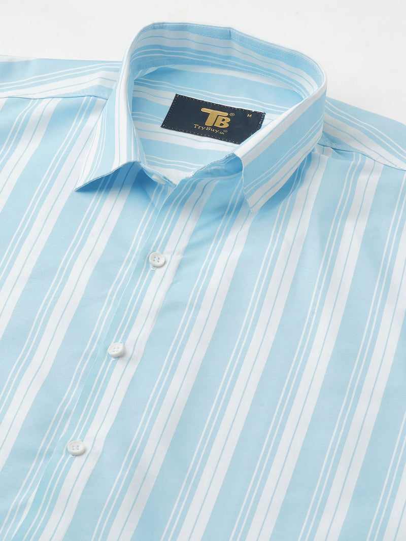 Dynamic Striped Men's Shirt 2