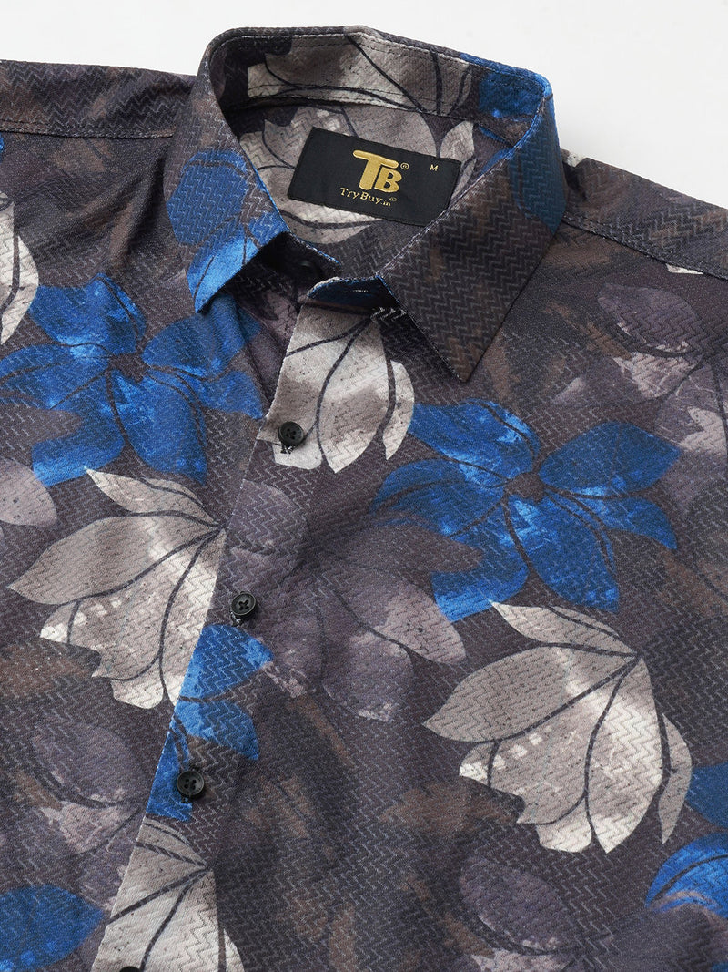 Iconic Printed Half Sleeves Men's Shirt 9