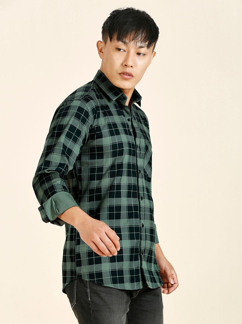 Fire Checked Men's Shirt 6