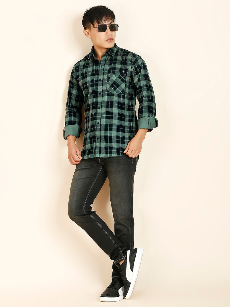 Fire Checked Men's Shirt 8