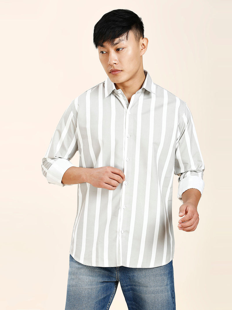 Wolver Striped Men's Shirt 9