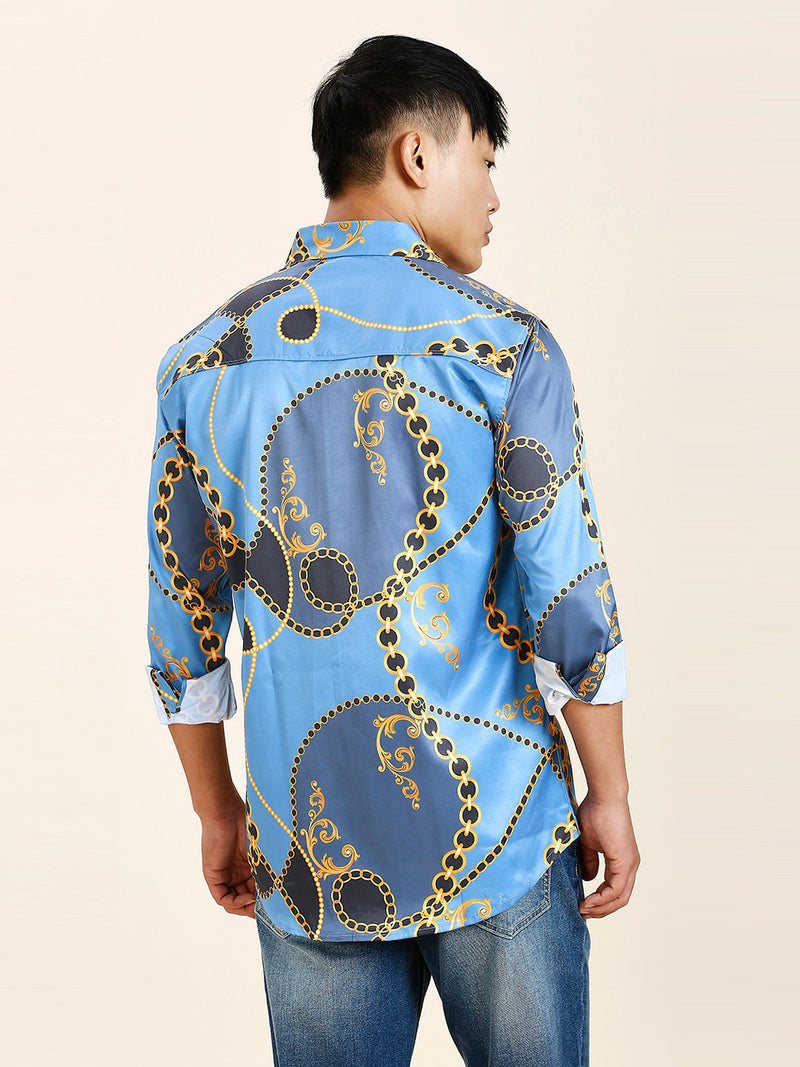 Pushpa 2 Abstract Printed Men's Shirt 7