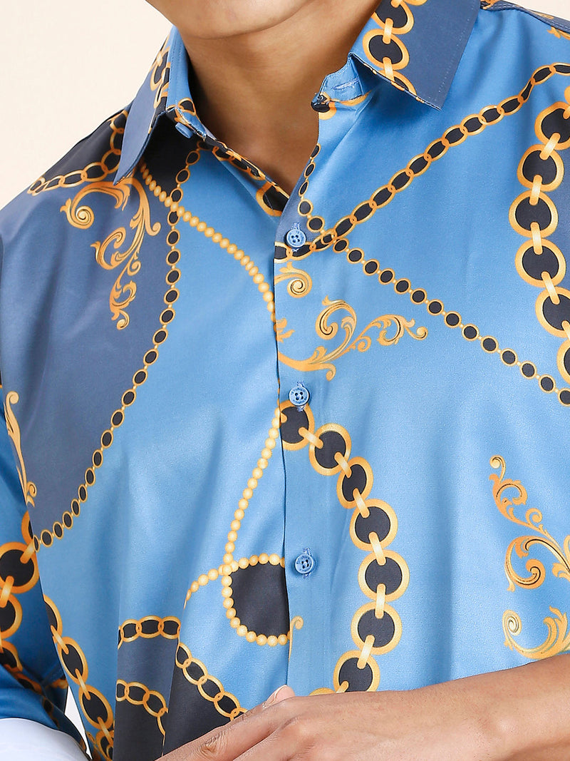 Pushpa 2 Abstract Printed Men's Shirt 2