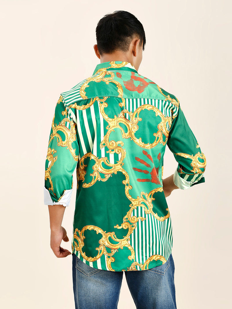 Pushpa 2 Abstract Printed Men's Shirt 7
