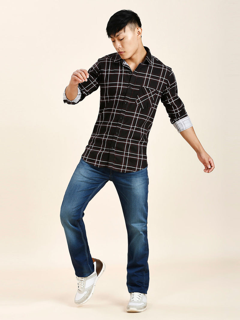 Drag Checked Men's Shirt 8