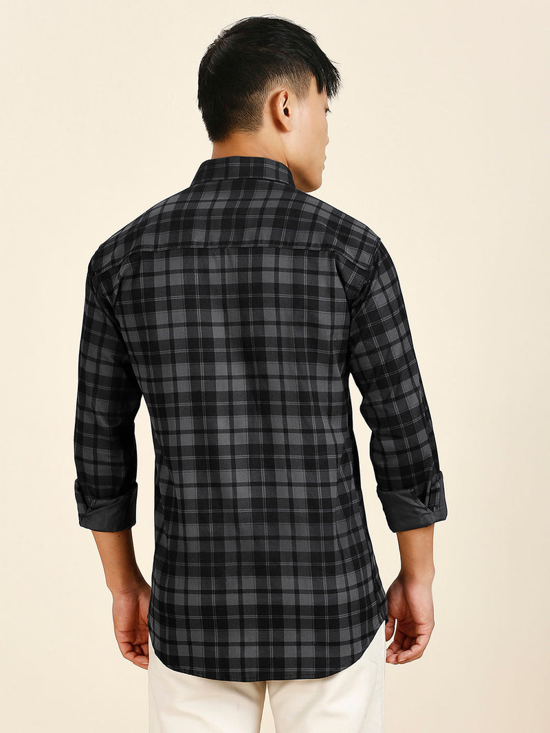 Versatile Checked Men's Shirt 9
