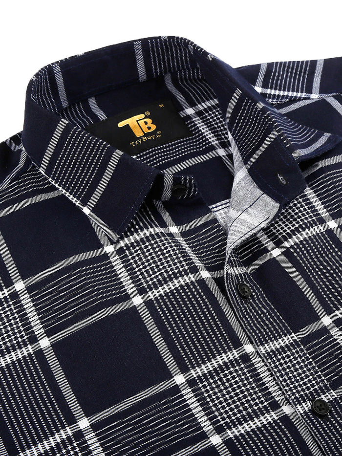 Earthy Cotton Checked Shirt for Men 2