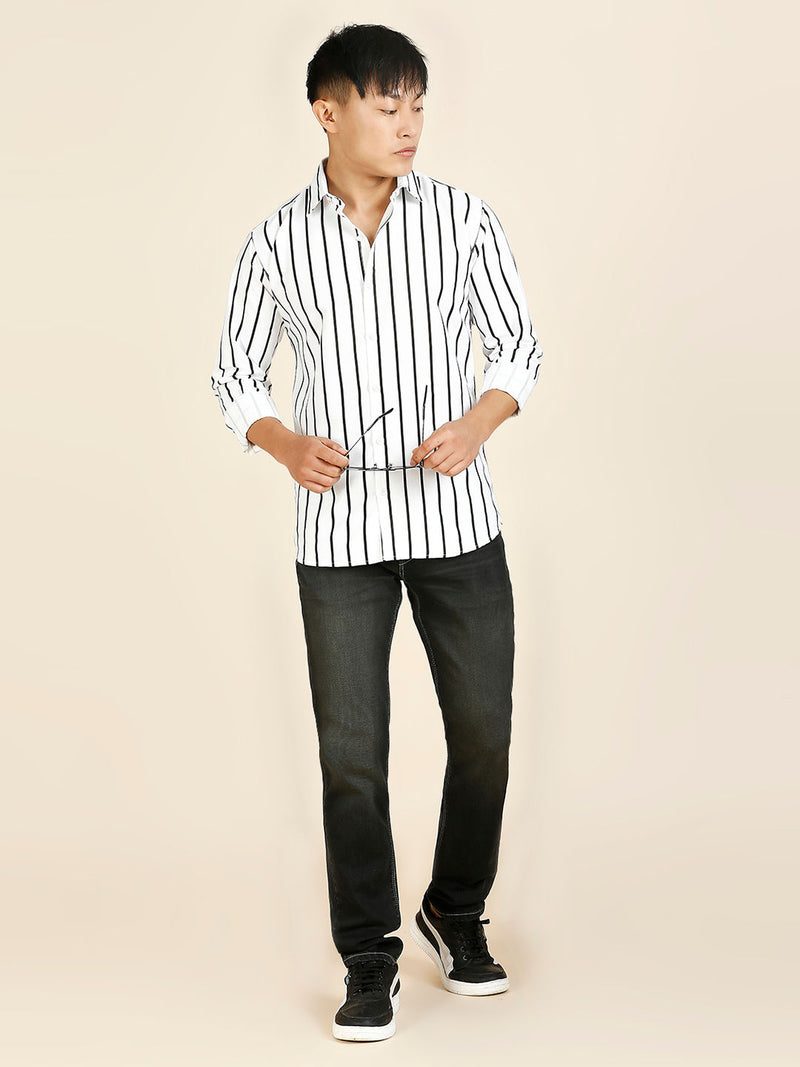 Bohemian Striped Men's Shirt 9