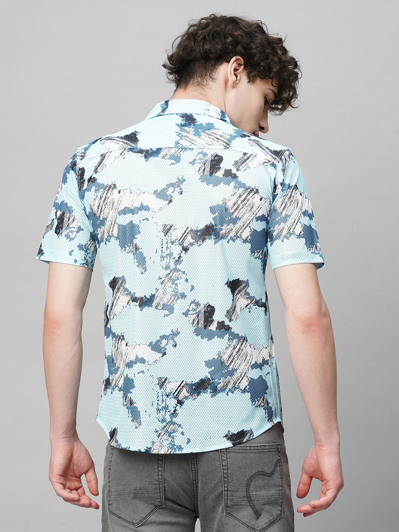 Timeless Printed Half Sleeves Men's Shirt 8