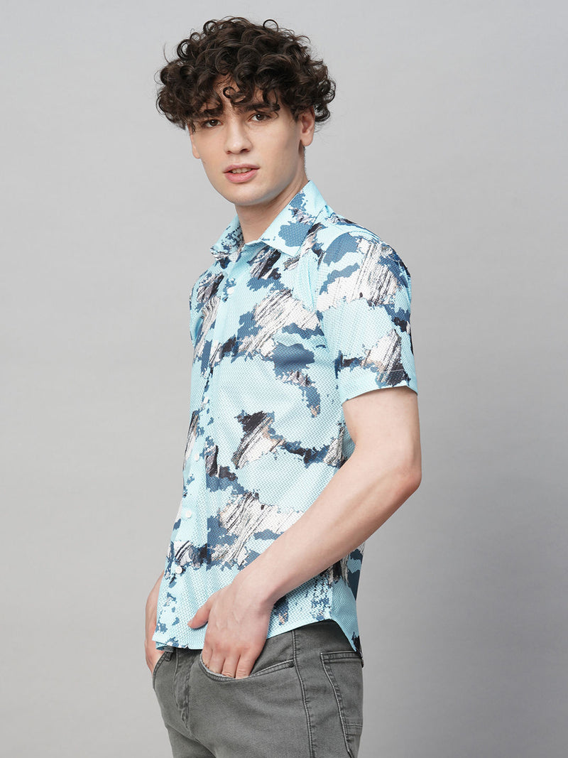 Timeless Printed Half Sleeves Men's Shirt 4