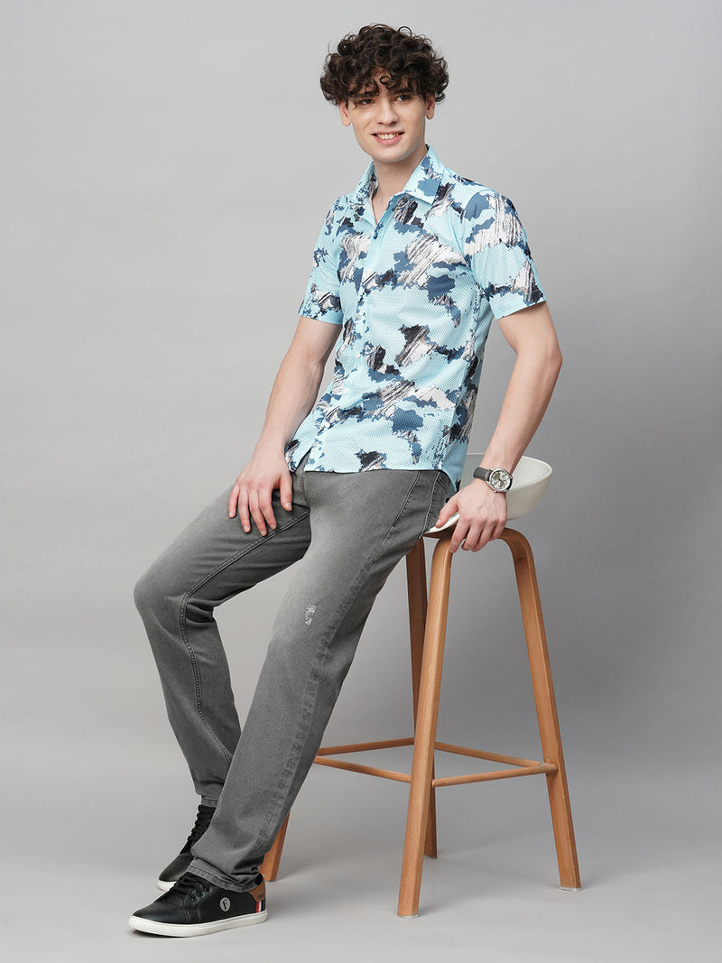 Timeless Printed Half Sleeves Men's Shirt 6