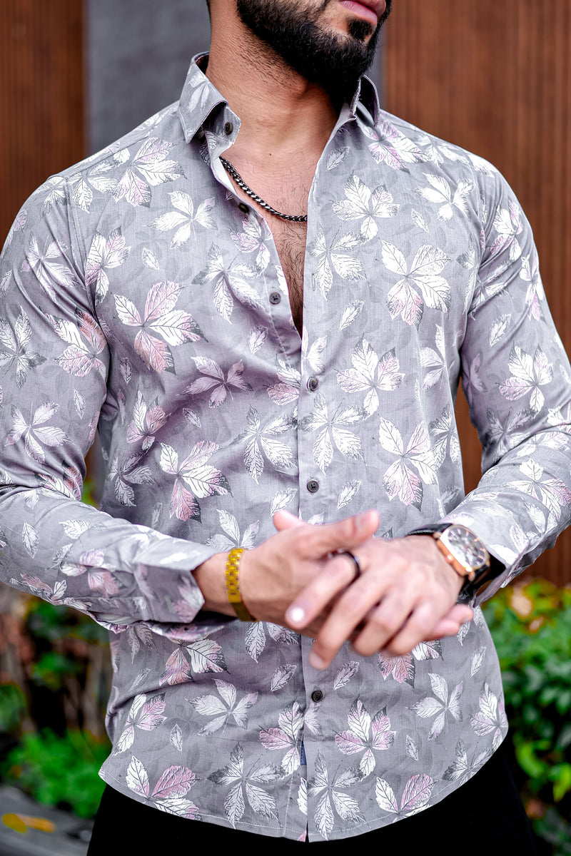 Couk Floral Shirt for Men | Full Sleeves | Lycra | Voxia – TryBuy®