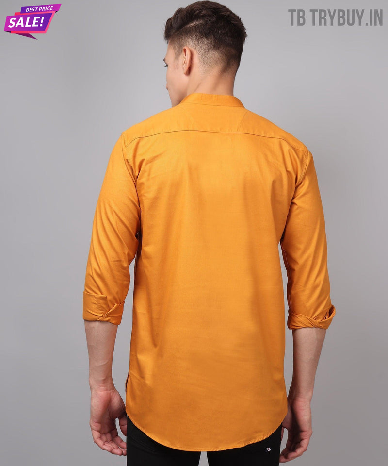 Men’s Ember Solid Cotton Kurta 8