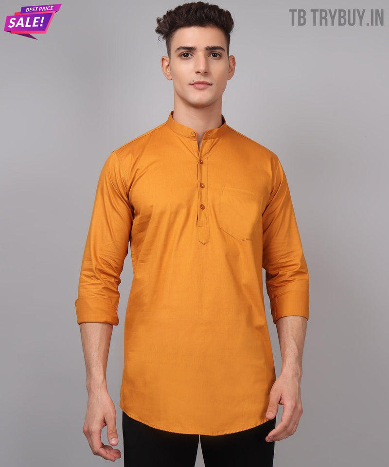 Men’s Ember Solid Cotton Kurta 7