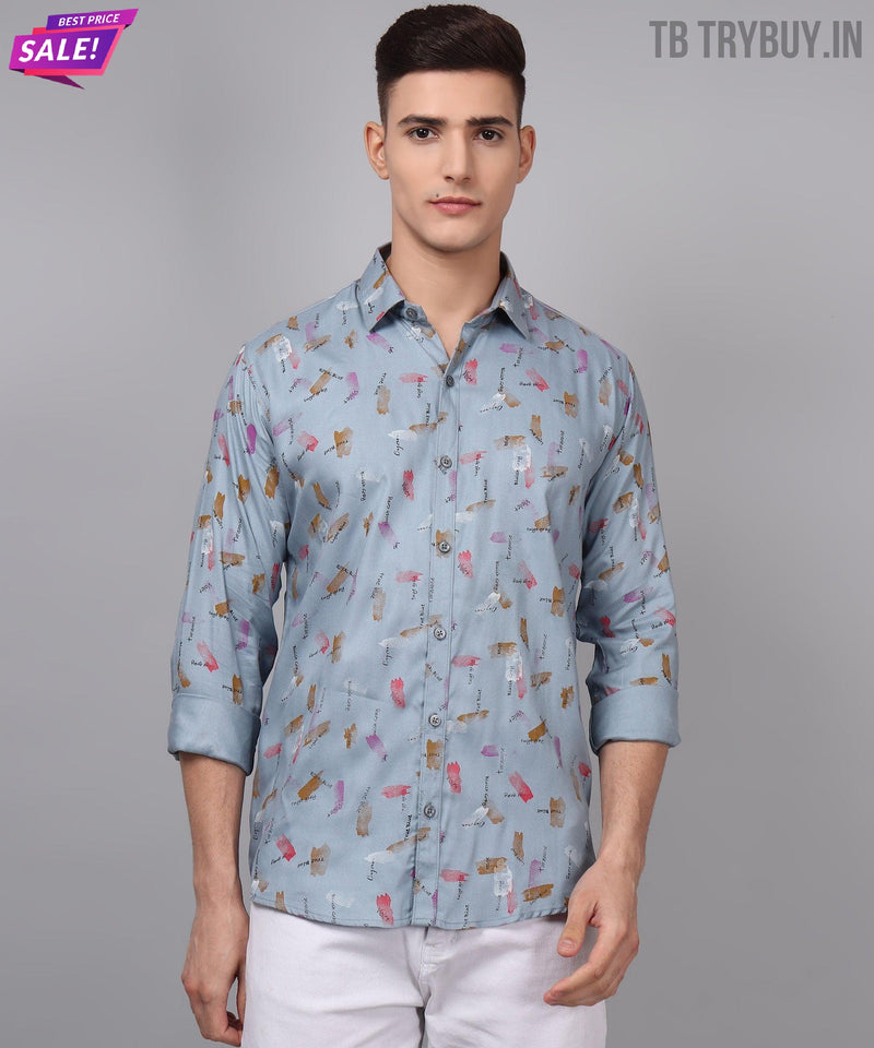 Classy stampato camicia da uomo 8