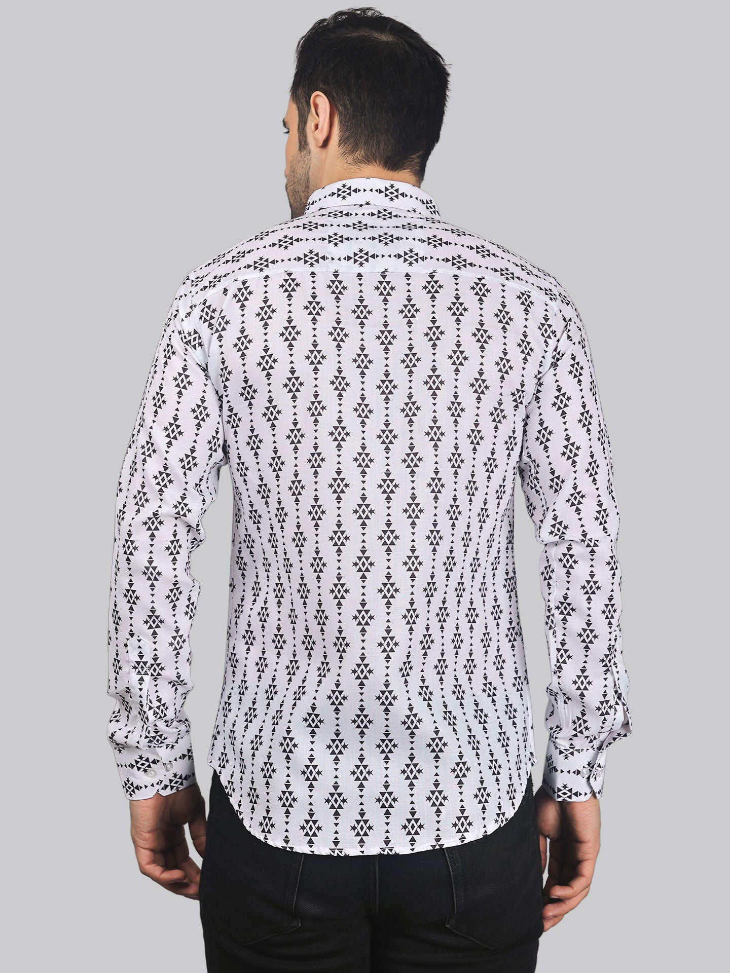 Calliope Men's Printed Full Sleeve Casual Linen Shirt - TryBuy® USA🇺🇸