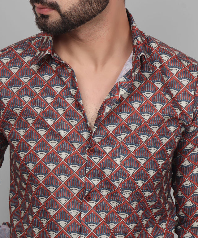 Flamboyant Men's Printed Shirt — TryBuy®