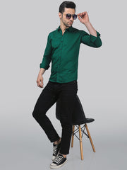 Grunge TryBuy Premium Green Cotton Casual Shirt for Men - TryBuy® USA🇺🇸