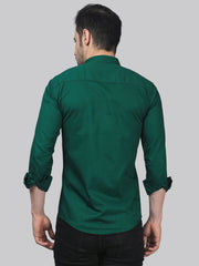 Grunge TryBuy Premium Green Cotton Casual Shirt for Men - TryBuy® USA🇺🇸