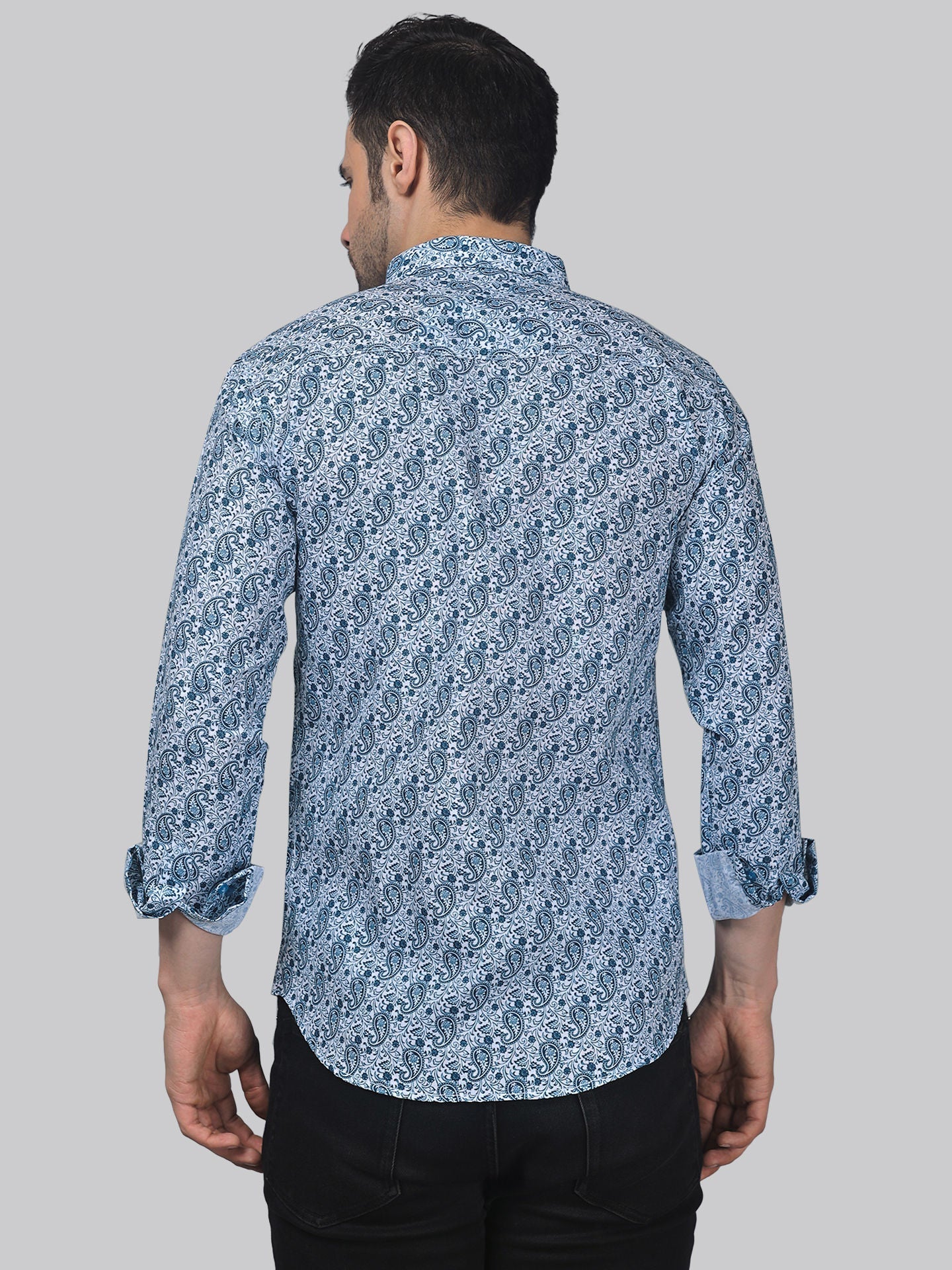 Mystic Men's Printed Full Sleeve Casual Linen Shirt - TryBuy® USA🇺🇸