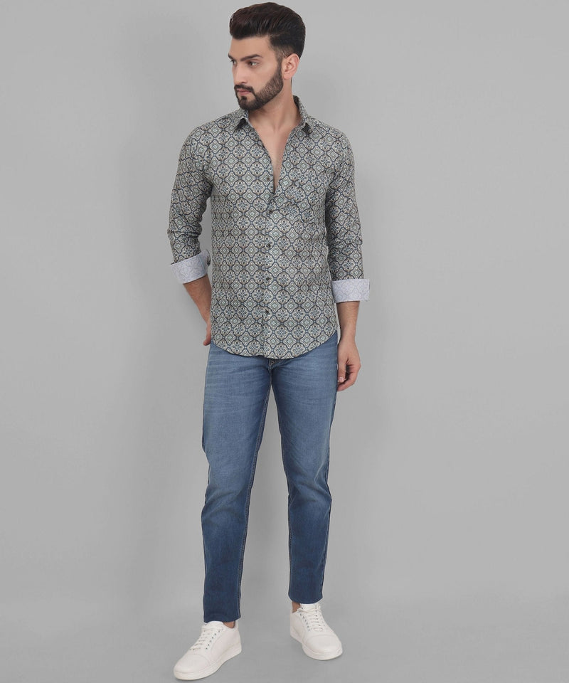 Retro Printed Men's Shirt 7