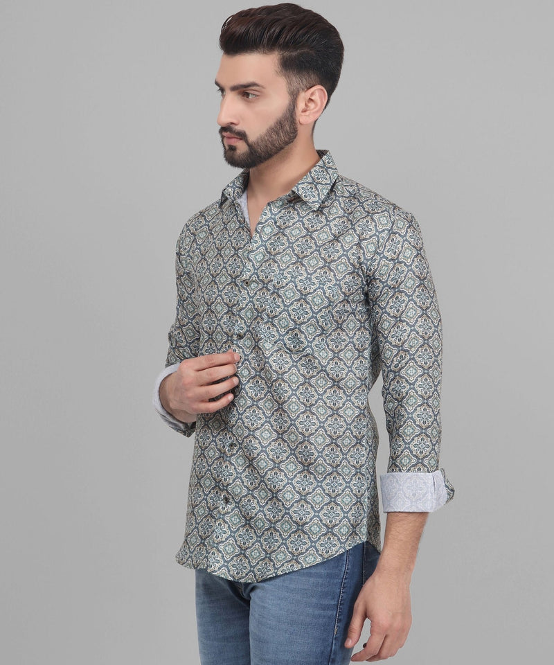 Retro Printed Men's Shirt 6