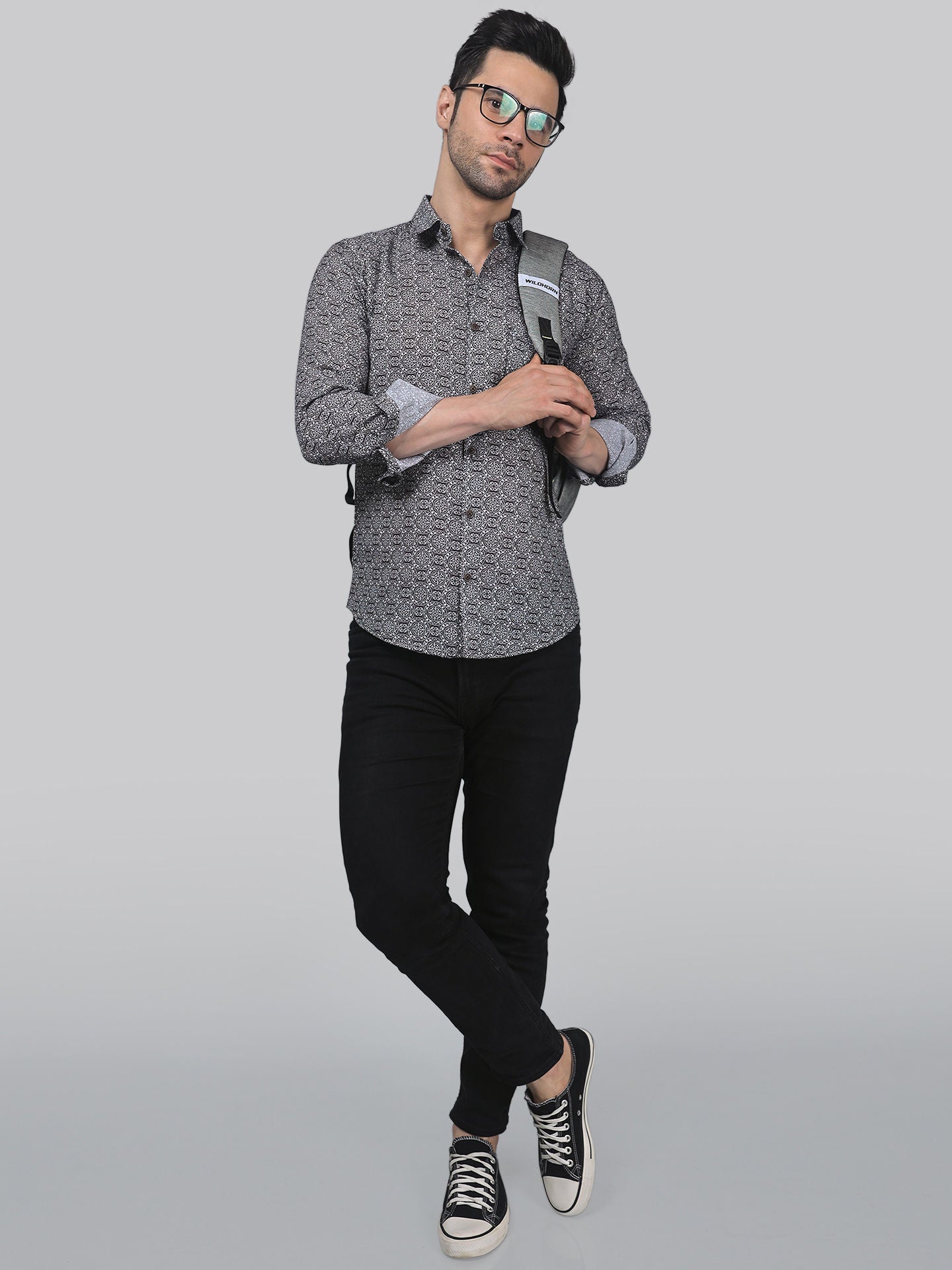 TryBuy Luxe Edition Men's Linen Casual Printed Full Sleeves Shirt - TryBuy® USA🇺🇸