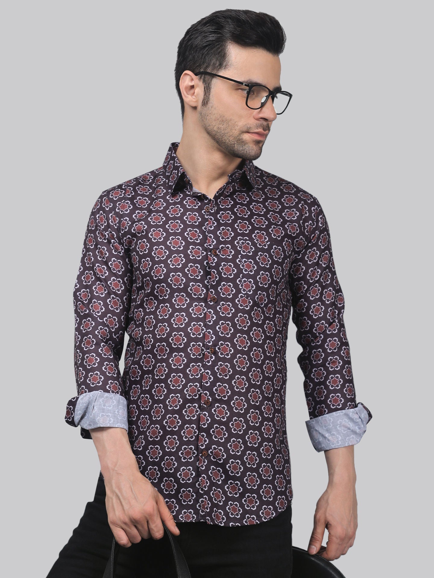 TryBuy Men's Fashionable Full Sleeve Casual Linen Printed shirt - TryBuy® USA🇺🇸