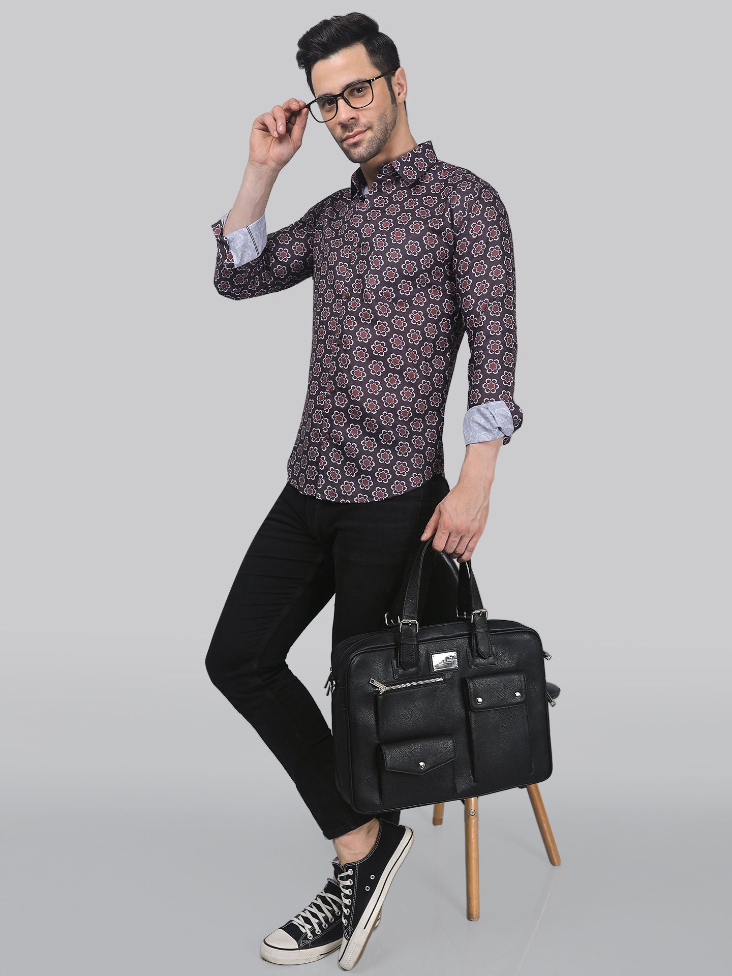 TryBuy Men's Fashionable Full Sleeve Casual Linen Printed shirt - TryBuy® USA🇺🇸