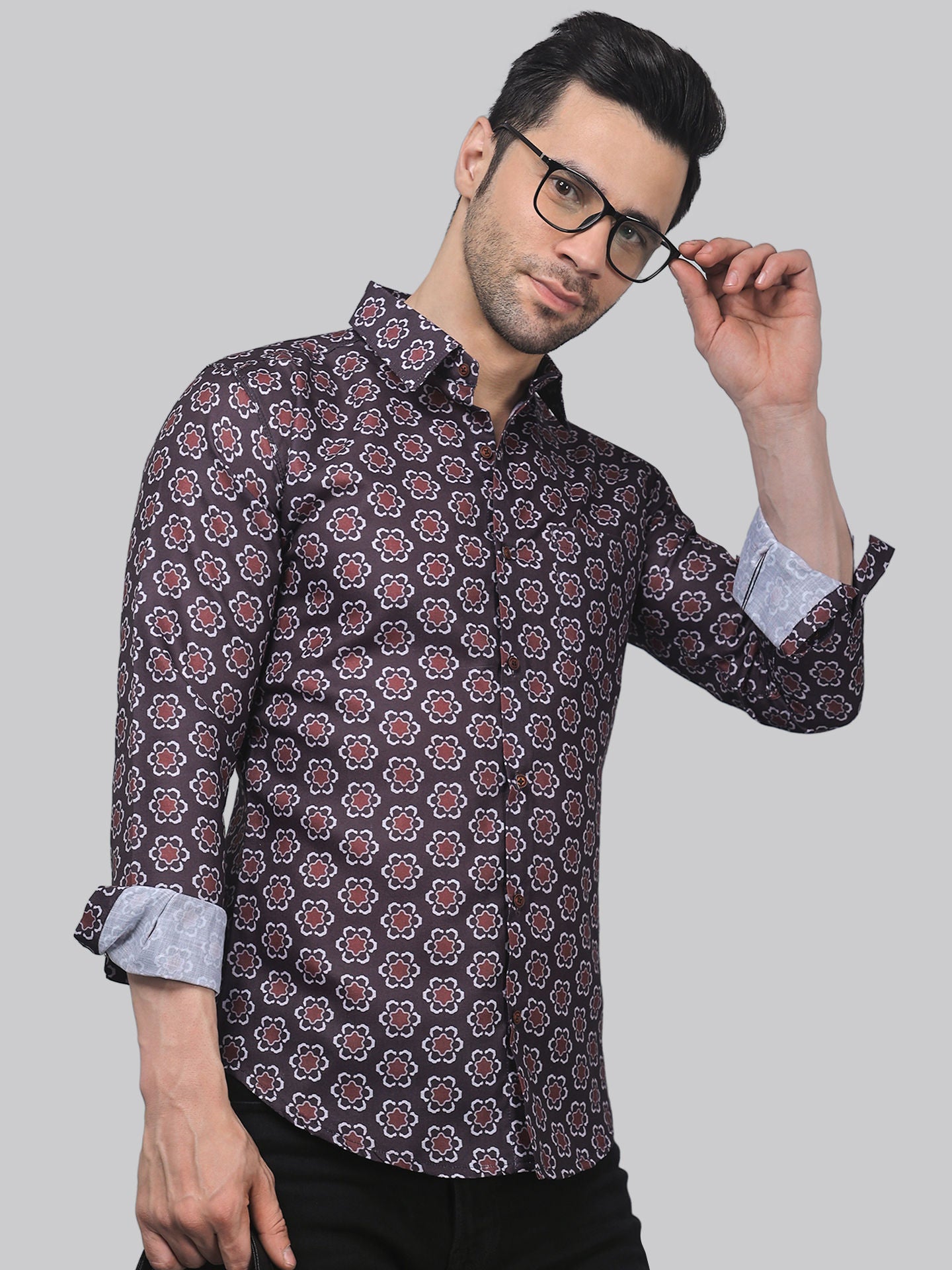 TryBuy Men's Fashionable Full Sleeve Casual Linen Printed shirt - TryBuy® USA🇺🇸