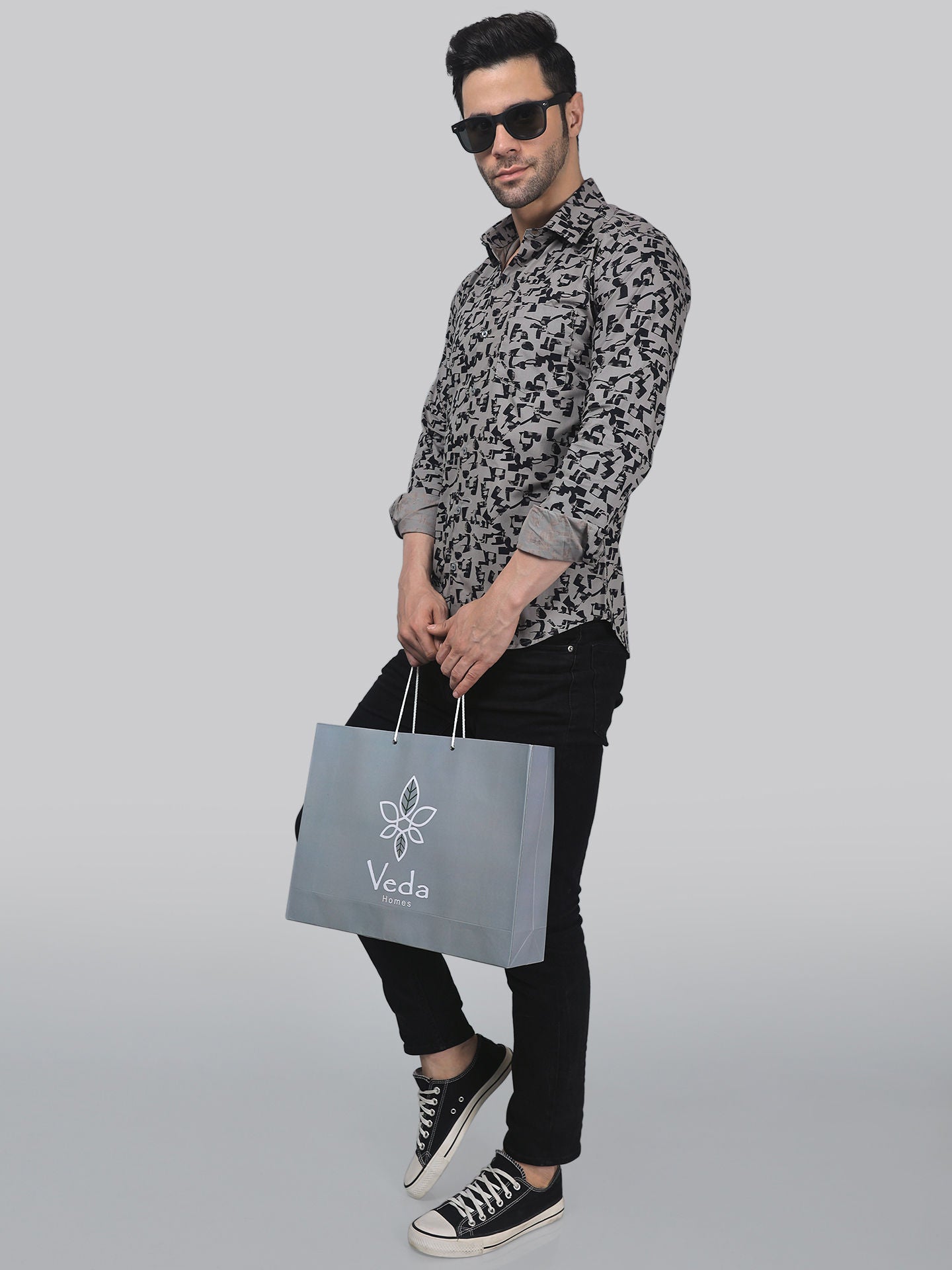 TryBuy Unique Elegant Men's Cotton Casual Printed Full Sleeves Shirt - TryBuy® USA🇺🇸