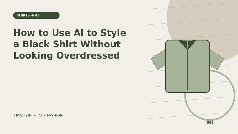 How to Use AI to Style a Black Shirt Without Looking Overdressed