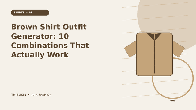 Brown Shirt Outfit Generator: 10 Combinations That Actually Work