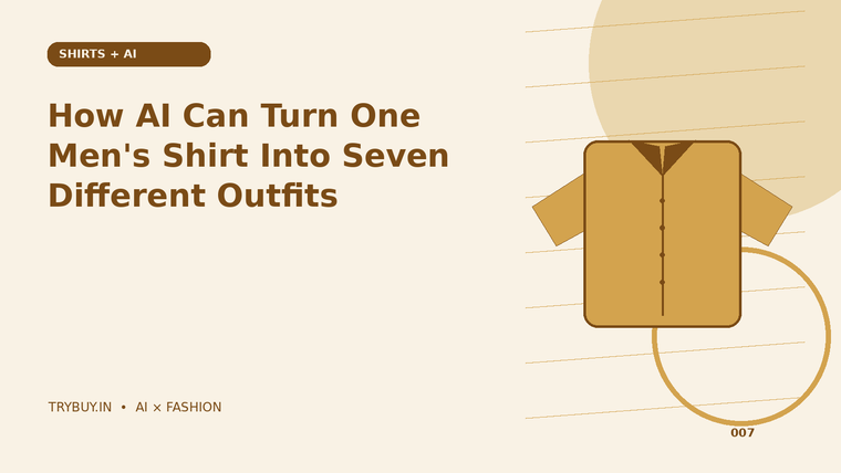How AI Can Turn One Men's Shirt Into Seven Different Outfits