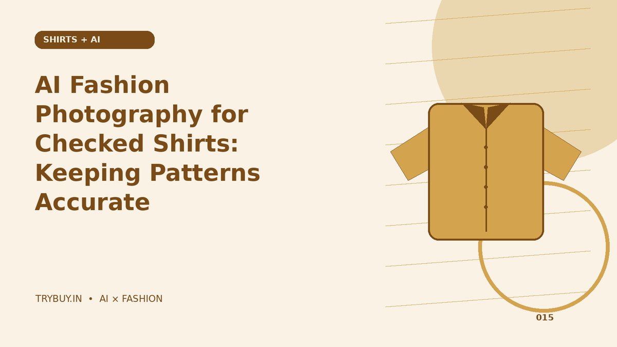 AI Fashion Photography for Checked Shirts: Keeping Patterns Accurate