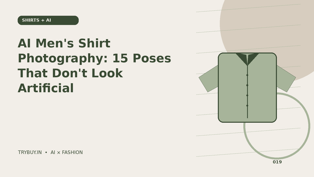 AI Men's Shirt Photography: 15 Poses That Don't Look Artificial