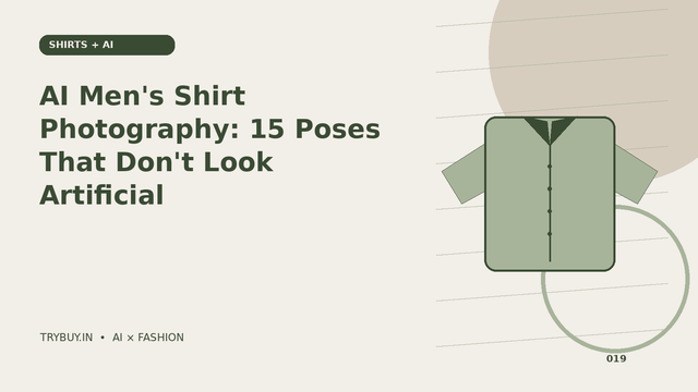 AI Men's Shirt Photography: 15 Poses That Don't Look Artificial