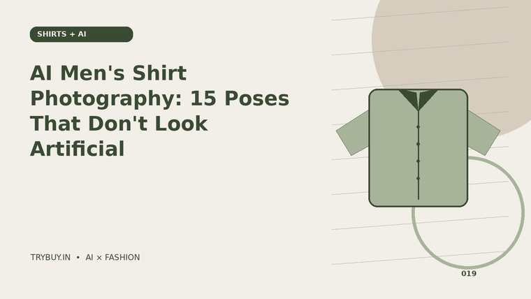 AI Men's Shirt Photography: 15 Poses That Don't Look Artificial