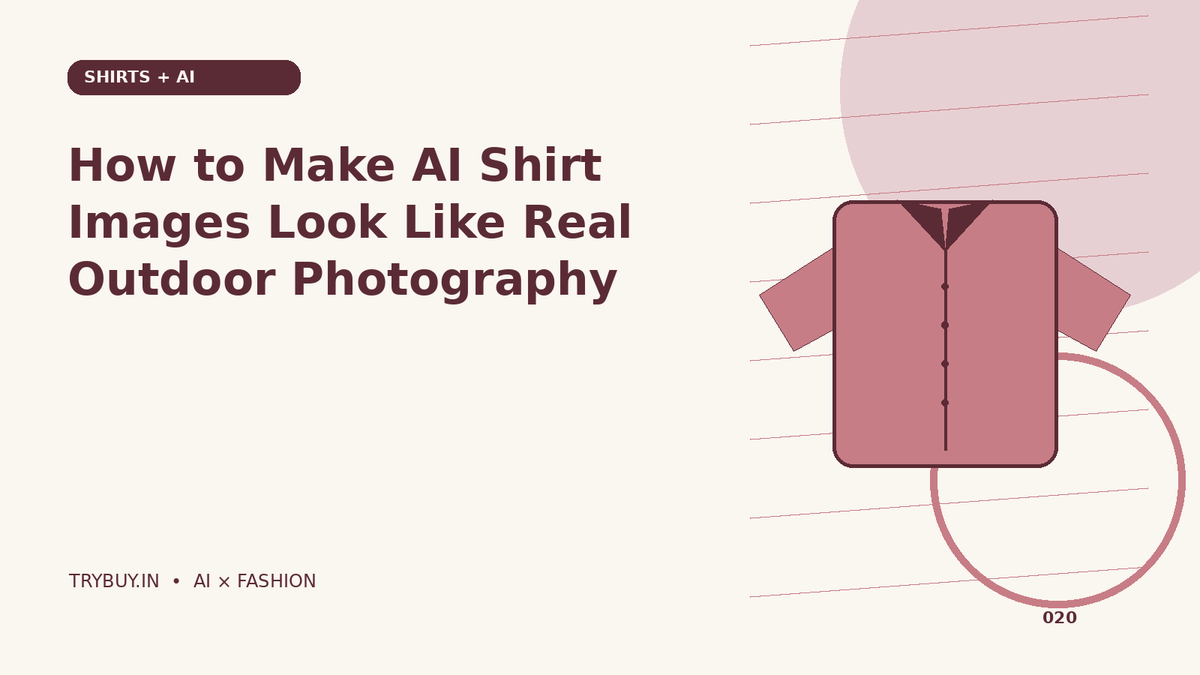 How to Make AI Shirt Images Look Like Real Outdoor Photography