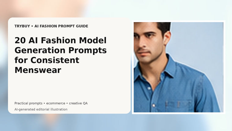 20 AI Fashion Model Generation Prompts for Consistent Menswear