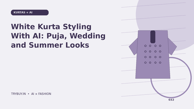 White Kurta Styling With AI: Puja, Wedding and Summer Looks
