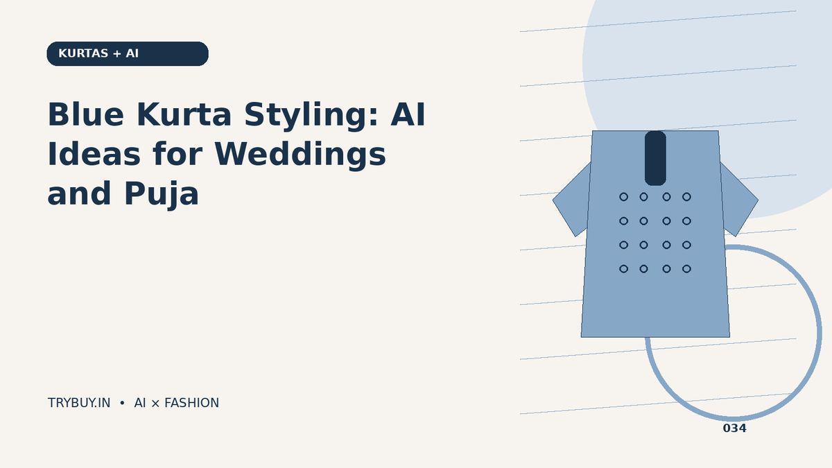 Blue Kurta Styling: AI Ideas for Weddings and Puja