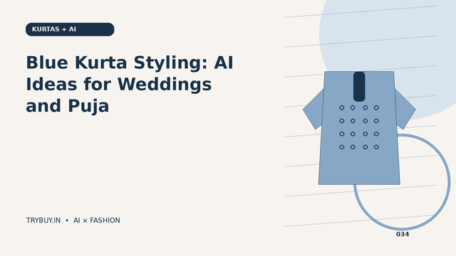Blue Kurta Styling: AI Ideas for Weddings and Puja