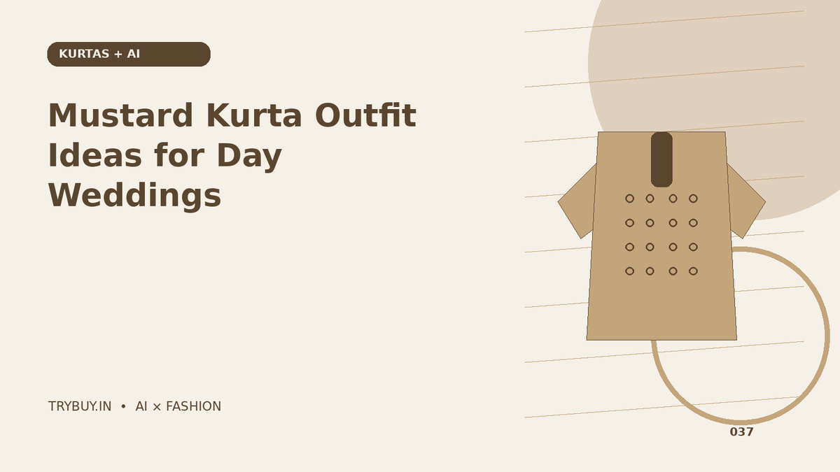 Mustard Kurta Outfit Ideas for Day Weddings