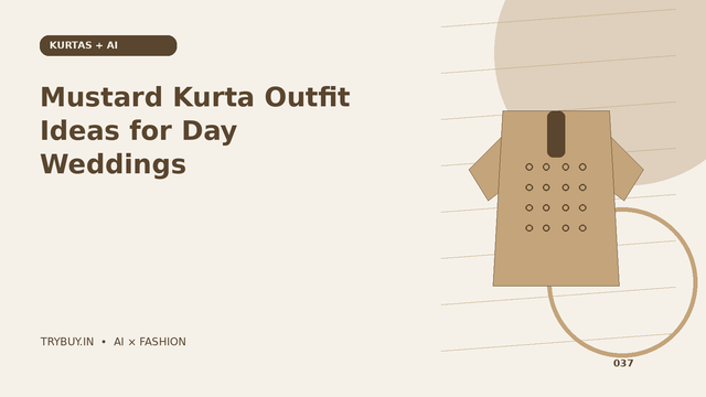 Mustard Kurta Outfit Ideas for Day Weddings