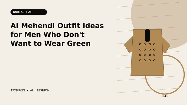 AI Mehendi Outfit Ideas for Men Who Don't Want to Wear Green